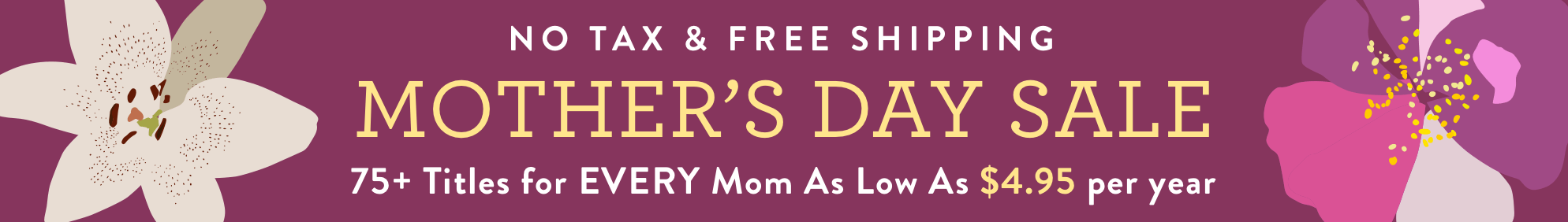Mother's Day Sale 2017
