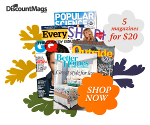 Select 5 Magazines for $20!