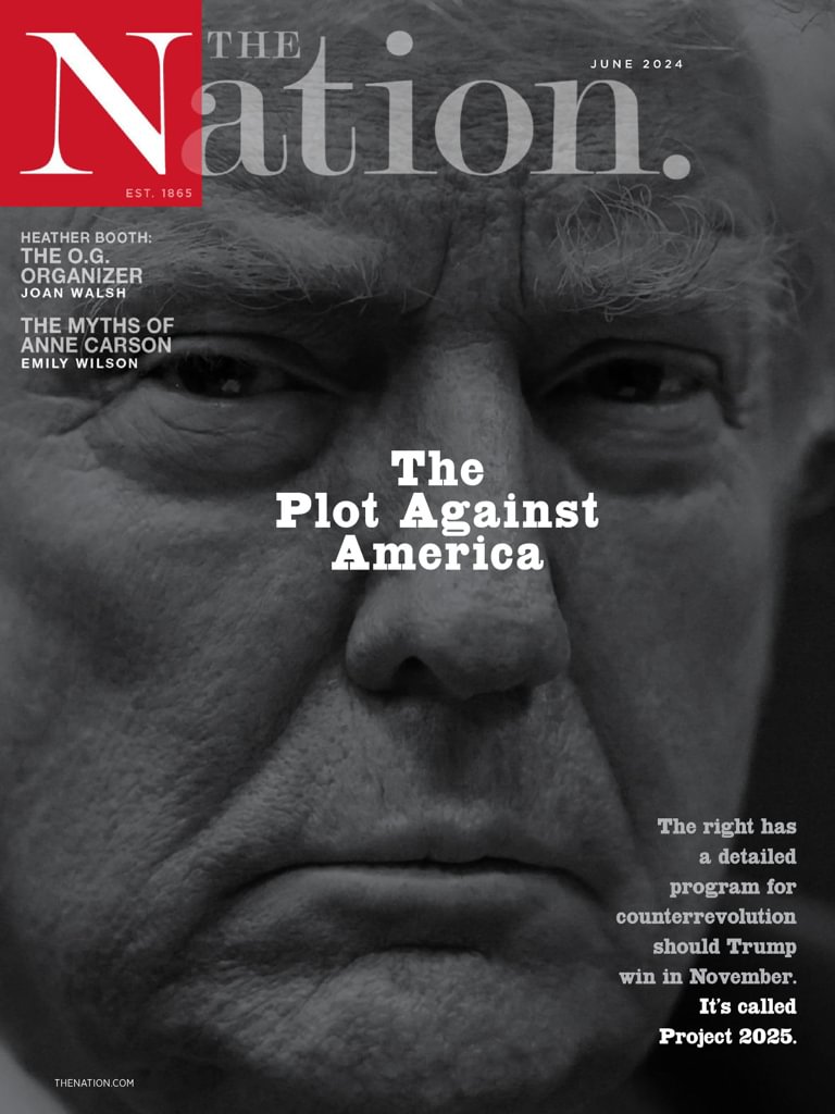 The Nation magazine issue with headlines about global politics