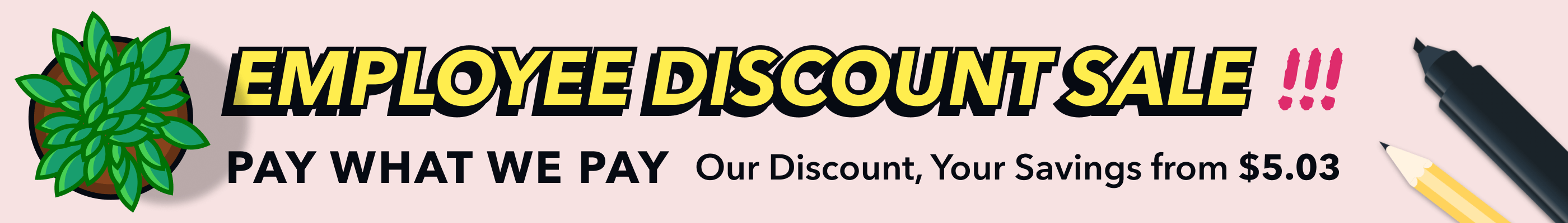 Employee Discount Sale Aug 24