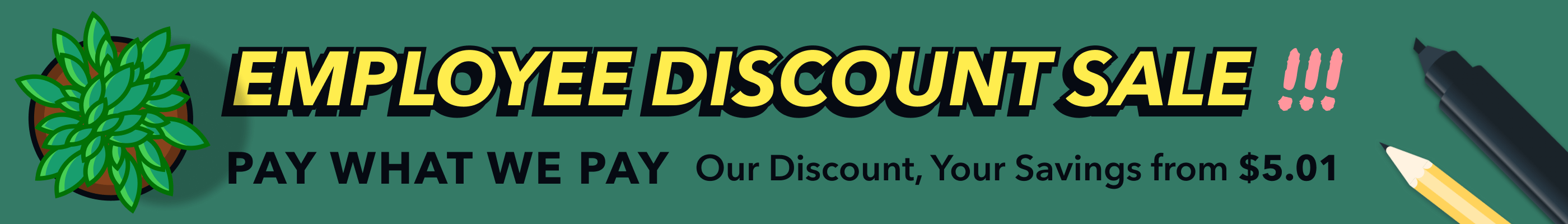 Employee Discount Sale March 2025