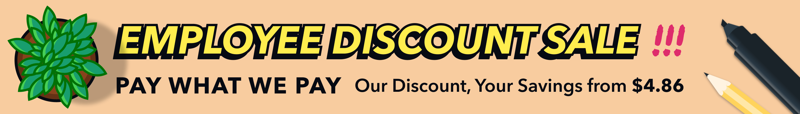 Employee Discount Sale Aug 2025
