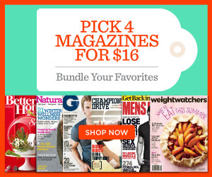Select 4 Magazines for $16