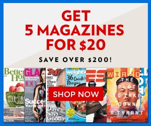 Bundle and save! 5 Magazines for $20
